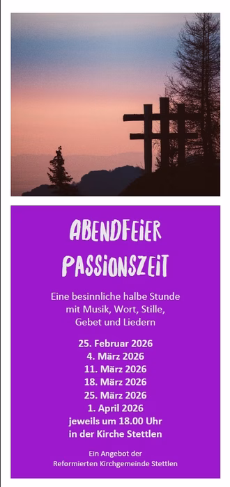 Abendfeier zur Passionszeit - Flyer einzeln - 28.01.26