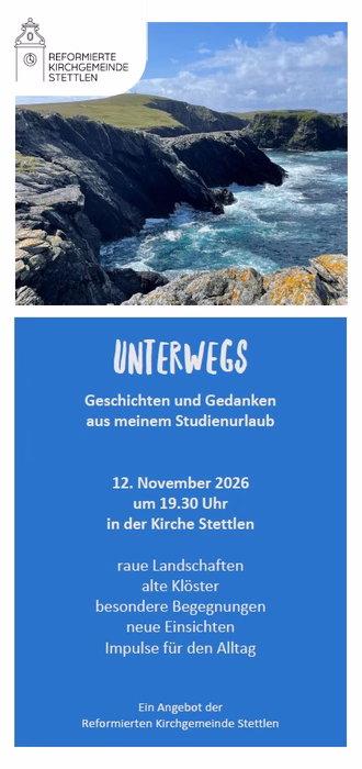 Unterwegs Studienurlaub 12.11.2026